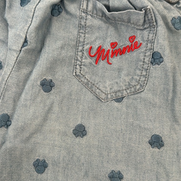 Toddler Girl Disney Minnie Mouse Embroidered Wide Leg Long Pants - Picture 4 of 4